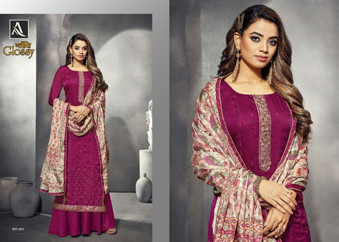 Alok Glossy New Exclusive Wear Designer fancy Geirgette Dress Material Collection